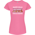 Happy Pills Antidepressants Dogs Womens Petite Cut T-Shirt Azalea