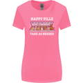 Happy Pills Antidepressants Dogs Womens Wider Cut T-Shirt Azalea