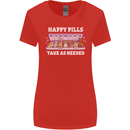 Happy Pills Antidepressants Dogs Womens Wider Cut T-Shirt Red