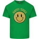 Happy Times Acid LSD Trippy Mens Cotton T-Shirt Tee Top Irish Green