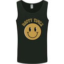 Happy Times Acid LSD Trippy Mens Vest Tank Top Black