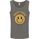 Happy Times Acid LSD Trippy Mens Vest Tank Top Charcoal