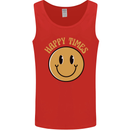 Happy Times Acid LSD Trippy Mens Vest Tank Top Red