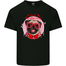 Happy Valentines Day Pug Dog Kids T-Shirt Childrens Black