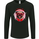 Happy Valentines Day Pug Dog Mens Long Sleeve T-Shirt Black