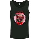 Happy Valentines Day Pug Dog Mens Vest Tank Top Black