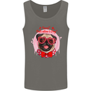 Happy Valentines Day Pug Dog Mens Vest Tank Top Charcoal