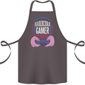 Hardcore Gamer Video Games Cotton Apron 100% Organic Dark Grey