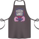 Hardcore Gamer Video Games Cotton Apron 100% Organic Dark Grey