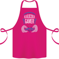 Hardcore Gamer Video Games Cotton Apron 100% Organic Pink