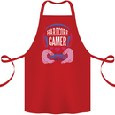 Hardcore Gamer Video Games Cotton Apron 100% Organic Red