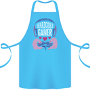 Hardcore Gamer Video Games Cotton Apron 100% Organic Turquoise
