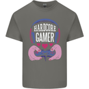 Hardcore Gamer Video Games Mens Cotton T-Shirt Tee Top Charcoal