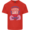 Hardcore Gamer Video Games Mens Cotton T-Shirt Tee Top Red