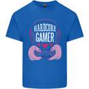 Hardcore Gamer Video Games Mens Cotton T-Shirt Tee Top Royal Blue