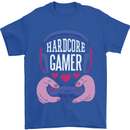 Hardcore Gamer Video Games Mens T-Shirt 100% Cotton Royal Blue