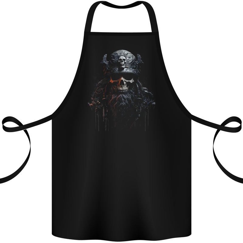 Hardknock Warrior Skull Viking Cotton Apron 100% Organic Black