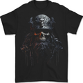 Hardknock Warrior Skull Viking Mens T-Shirt 100% Cotton BLACK