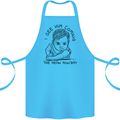 Hate Mondays Funny Work Office Humour Cotton Apron 100% Organic Turquoise