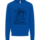 Hate Mondays Funny Work Office Humour Kids Sweatshirt Jumper Royal Blue