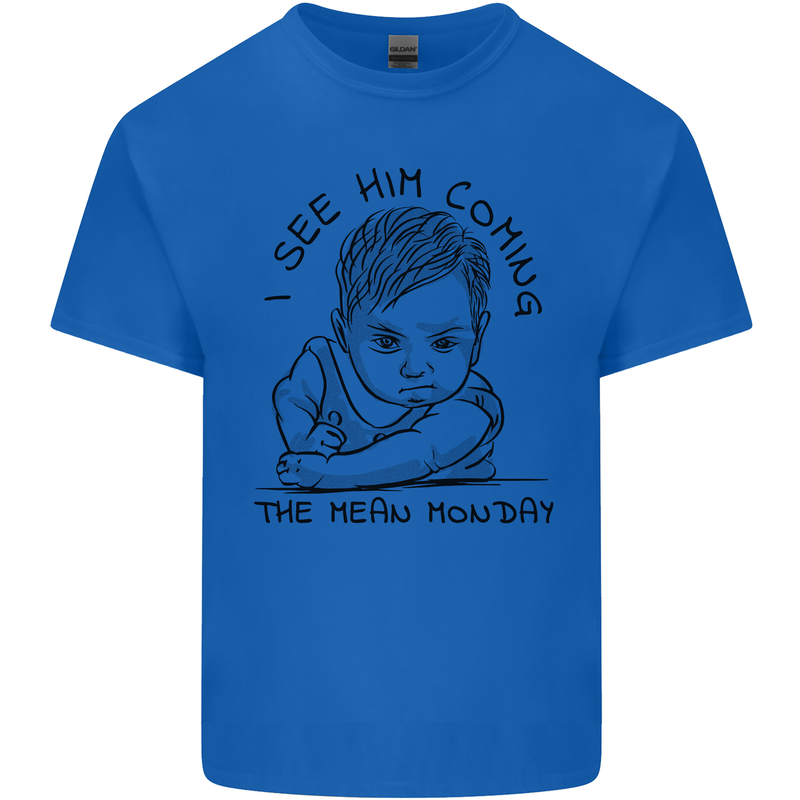 Hate Mondays Funny Work Office Humour Mens Cotton T-Shirt Tee Top Royal Blue