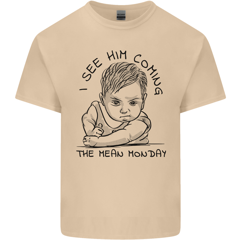 Hate Mondays Funny Work Office Humour Mens Cotton T-Shirt Tee Top Sand
