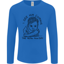 Hate Mondays Funny Work Office Humour Mens Long Sleeve T-Shirt Royal Blue