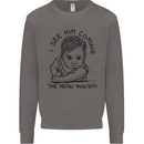 Hate Mondays Funny Work Office Humour Mens Sweatshirt Jumper Charcoal