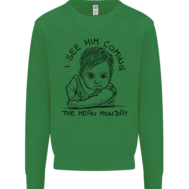 Hate Mondays Funny Work Office Humour Mens Sweatshirt Jumper Irish Green