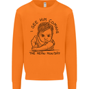 Hate Mondays Funny Work Office Humour Mens Sweatshirt Jumper Orange