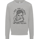 Hate Mondays Funny Work Office Humour Mens Sweatshirt Jumper Sports Grey