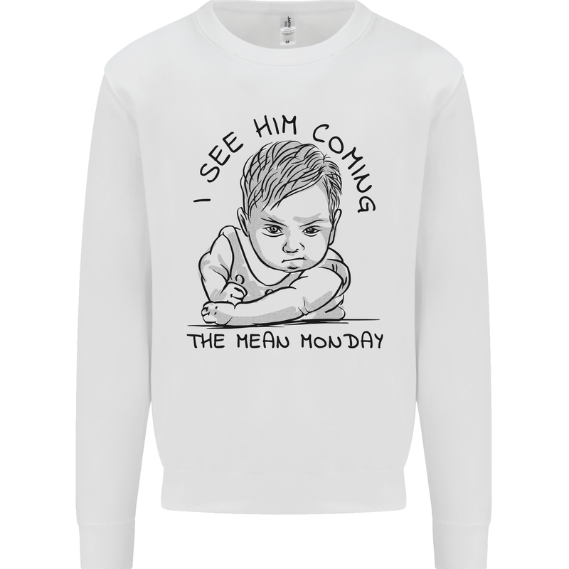Hate Mondays Funny Work Office Humour Mens Sweatshirt Jumper White