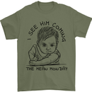 Hate Mondays Funny Work Office Humour Mens T-Shirt 100% Cotton Military Green