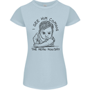 Hate Mondays Funny Work Office Humour Womens Petite Cut T-Shirt Light Blue