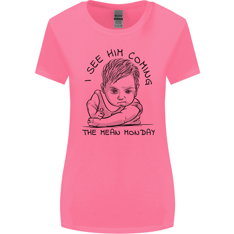 Hate Mondays Funny Work Office Humour Womens Wider Cut T-Shirt Azalea