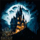 A Haunted Castle Fantasy Halloween Mens T-Shirt 100% Cotton