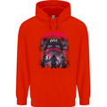 Haunted House Halloween Ghosts Spooks Childrens Kids Hoodie Bright Red