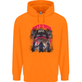 Haunted House Halloween Ghosts Spooks Childrens Kids Hoodie Orange