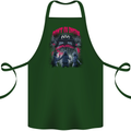 Haunted House Halloween Ghosts Spooks Cotton Apron 100% Organic Forest Green