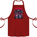 Haunted House Halloween Ghosts Spooks Cotton Apron 100% Organic Maroon