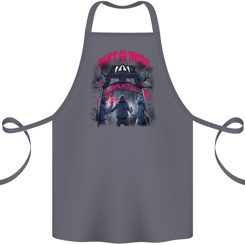 Haunted House Halloween Ghosts Spooks Cotton Apron 100% Organic Steel