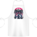 Haunted House Halloween Ghosts Spooks Cotton Apron 100% Organic White