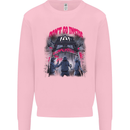 Haunted House Halloween Ghosts Spooks Kids Sweatshirt Jumper Light Pink