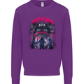 Haunted House Halloween Ghosts Spooks Kids Sweatshirt Jumper Purple