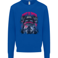 Haunted House Halloween Ghosts Spooks Kids Sweatshirt Jumper Royal Blue