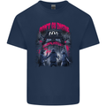 Haunted House Halloween Ghosts Spooks Kids T-Shirt Childrens Navy Blue