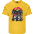 Haunted House Halloween Ghosts Spooks Kids T-Shirt Childrens Yellow