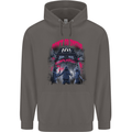 Haunted House Halloween Ghosts Spooks Mens 80% Cotton Hoodie Charcoal