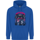 Haunted House Halloween Ghosts Spooks Mens 80% Cotton Hoodie Royal Blue