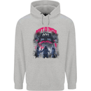 Haunted House Halloween Ghosts Spooks Mens 80% Cotton Hoodie Sports Grey